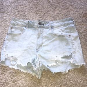 American Eagle distressed jean shorts